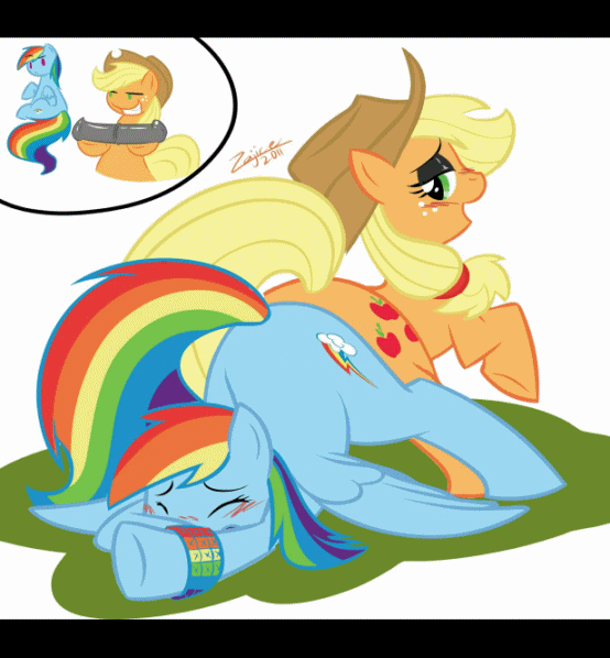 Artist Zajice Animation Applejack Gif Porn Lesbian Rainbow Dash Animated Gifs Little Pony Pictures Sorted Best Luscious