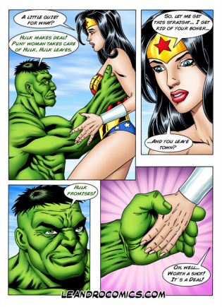Hulk Wonder Woman Superhero Luscious