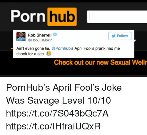 Porn Hub Pornhub And Prank Porn Hub E Rob Sherrell Rob Follow Ain